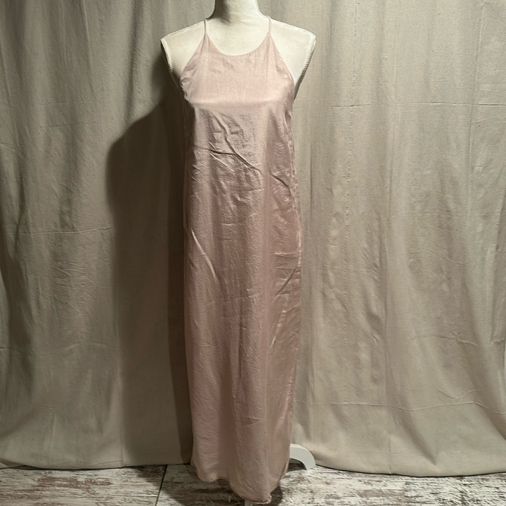 Zara nude maxi dress